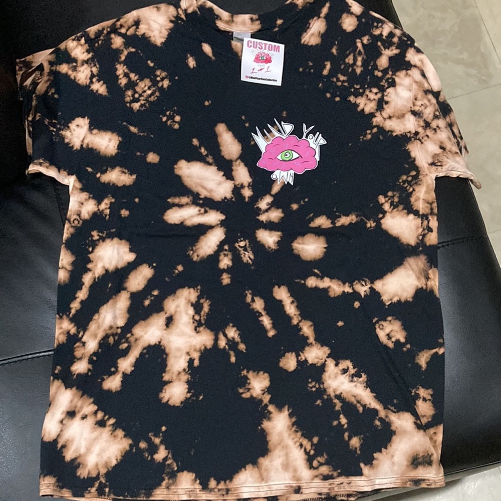 Mind Your Own OG Logo CUSTOM 1 OF 1 Acid Wash Tye Dye T-Shirt - Size Large